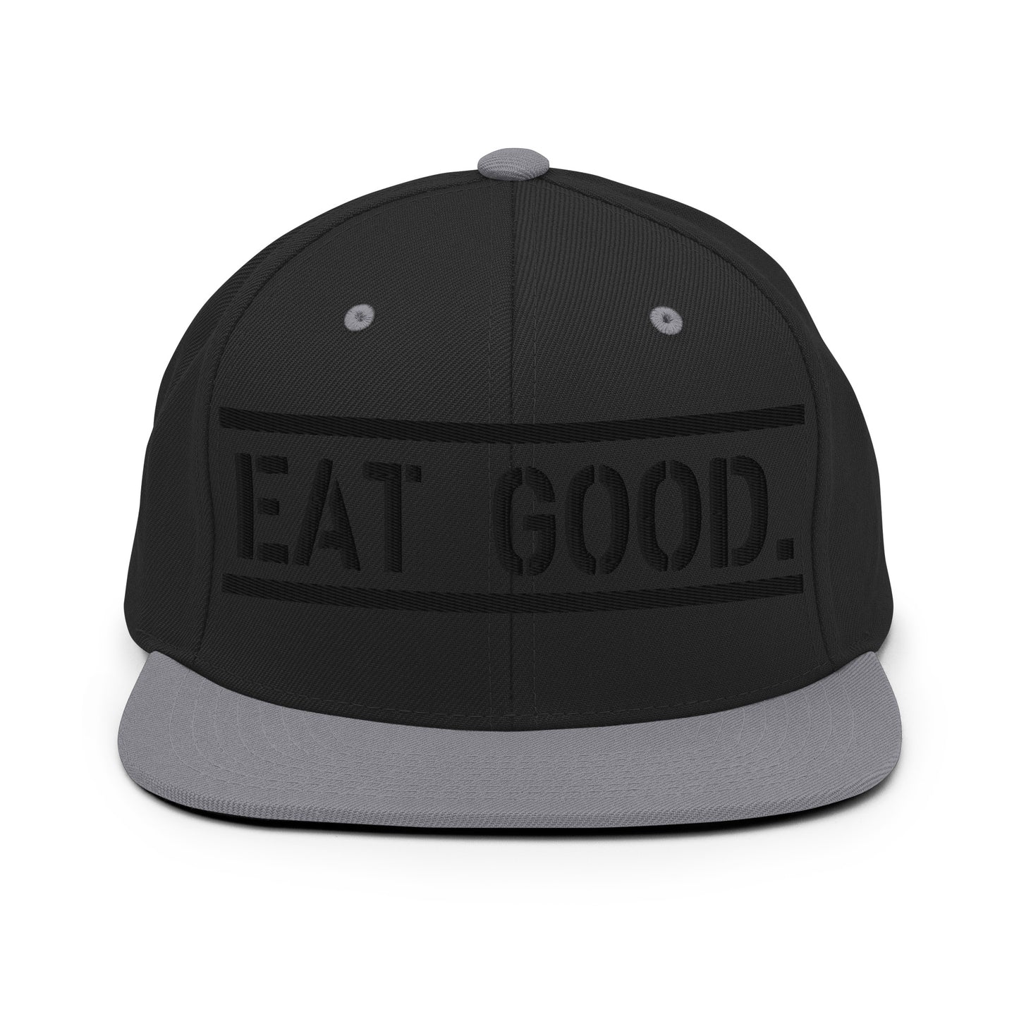 EG Black Snapback Hat