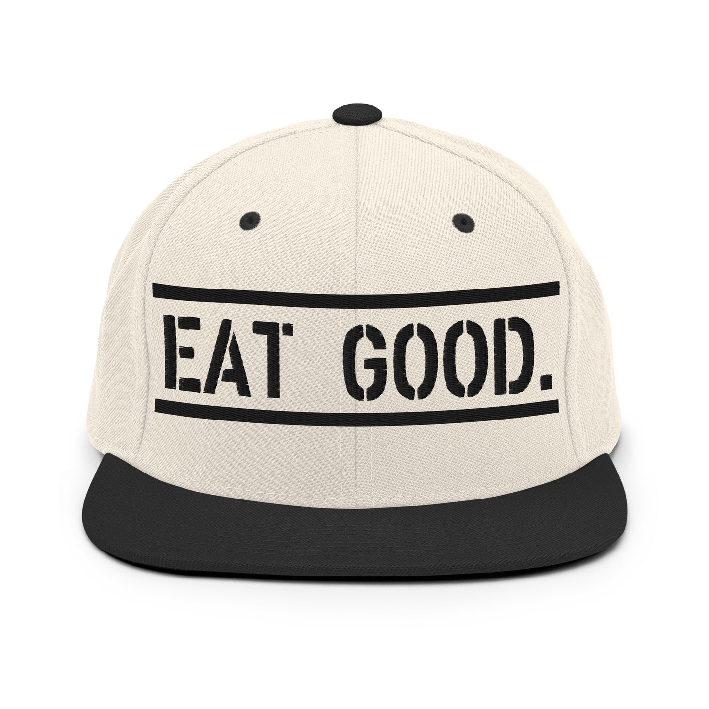 EG Black Snapback Hat